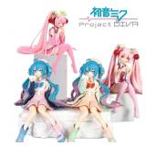 Anime Hatsune Miku Anime figure Pink dress...