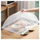 2 Pc Food Cover Mesh Folding Washable Flies...