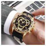 1 PC Menï¿½s Watch Fashion Silicone Band Analog...
