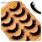 5 pair Cat Eye Eyelashes 3D Natural False...