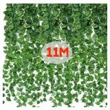 11M 5 Strings Artificial Plant Green Ivy Leaf...