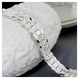 925 Sterling silver plated 8-inch Classic...
