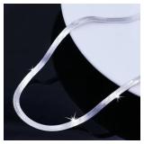 New 925 Sterling silver plated fine 4MM Blade...