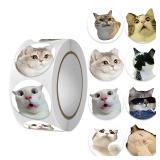 500pcs Cartoon Meme Cat Stickers For School...