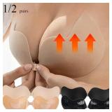 1 Pair Invisible Stick-On Lift Bra, Strapless &...