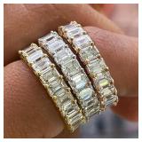 1 PC Huitan Luxury Micro Paved Square Cubic...