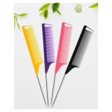 3 PcsPro Pointed Tail Salon Hairdressing Hair...