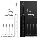 Sonic Electric Toothbrush for Adults IPX7...