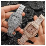 Classic Luxury Business Men's Steel Strap...