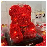 Artificial Flower Eternal Rose Teddy Bear for...