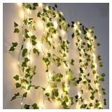 2M 20LEDS Flower Green Leaf String Lights...
