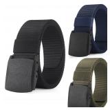 2 PCs Military Automatic Buckle Nylon Belt...