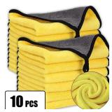 5Pcs Car Microfiber Cleaning Towels Thicken...