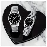 2PCS black alloy Arabic numerals for men and...