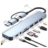 8 in 2 USB +Type C HUB Docking Station with...