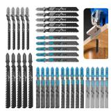 35Pcs Jigsaw Blades Set T-Shaft HCS Assorted...