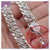 Noble 925 Sterling silver plated Square Solid...