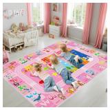 $63 BATATADOCE Kids Play Mat - Cartoon Kids Bedroo