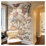 $90 Zeeko Floral Peel and Stick Wallpaper Mural Be