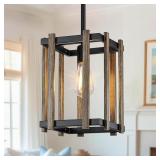 $60 Farmhouse Pendant Lights Kitchen Island, Wood