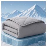 $40 ZonLi Cooling Blanket for Hot Sleepers, 90'x90