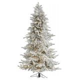 $420 Nearly Natural 6.5ft. Flocked Grand Northern