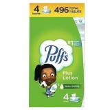 $7 Puffs Plus Lotion Facial Tissue - 4pk/496ct