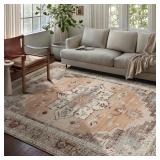$115 Boho Machine Washable Area Rugs, Faux Wool 8