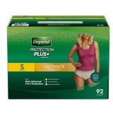 $68 Depend Protection Plus Ultimate Underwear for