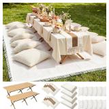 $226 Novabright 20 Pcs Boho Picnic Kit Folding Pic