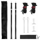 $56 GEEWAY 2 Pcs 10FT Tarp Poles for Camping, Heav