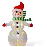 $49 8FT Lighted Inflatable ICY Snowman Decor for C