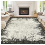 $100 Garvee Modern Green 8x10 Area Rug for Living