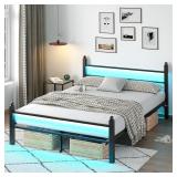 $80 CollaredEagle Full Bed Frame with Headboard an