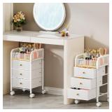 $43 SWTYMIKI Rolling Makeup Organizer Cart - Under