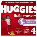 $41 Huggies Size 4 Diapers, Little Movers Baby Dia
