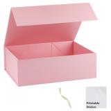 $32 Pink Gift Box,19x16x6 Extra Large Gift Boxes W