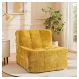 $100 Bean Bag Chair, Soft Chenille Pre-Filled Lazy