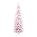 $87 HOMCOM 7' Snow Flocked Artificial Pencil Chris