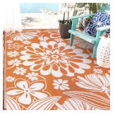 $36 Ileading Outdoor Plastic Straw Rug 5x8ft Funny
