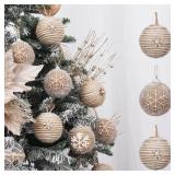 $25 XmasExp Farmhouse Christmas Ball Ornaments Set