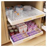 $65 2 Pack Expandable Pull Out Cabinet Organizer w
