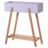 $50 PaletteLife Steel Planter Stand with Beech Woo