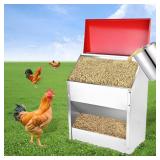 $85 10-55lbs Galvanized Chicken Feeder - Poultry F