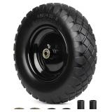 $35 GICOOL 4.80/4.00-8' Wheelbarrow Tire, 16' Flat