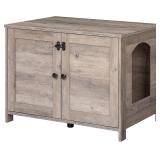 $65 HOOBRO Litter Box Enclosure, Cat Litter Box Fu