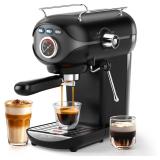 $80 XIXUBX Espresso Machine, 20 Bar Pump Temperatu