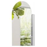 $150 White Arch Medicine Cabinet With Mirror, Rece