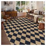 $190 Lahome Colette Checkered Easy Jute Area Rug 8
