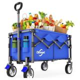 $50 Collapsible Wagon Cart Foldable with 200lbs/80